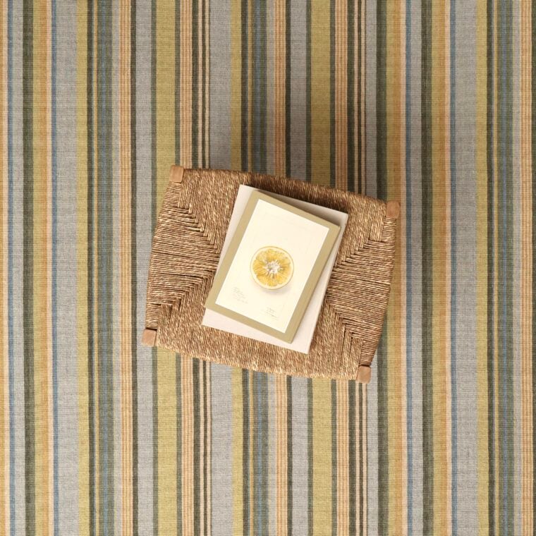ECloth Summer Stripe Flatweave Blue, Maize Styled 3