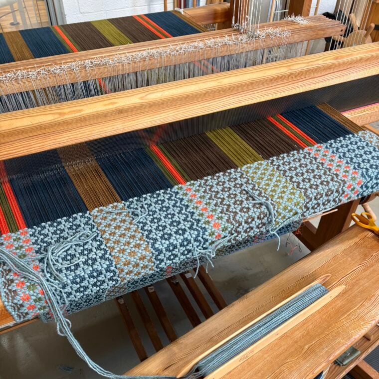 MS Noves with Inset Stripes Andermatt On Loom