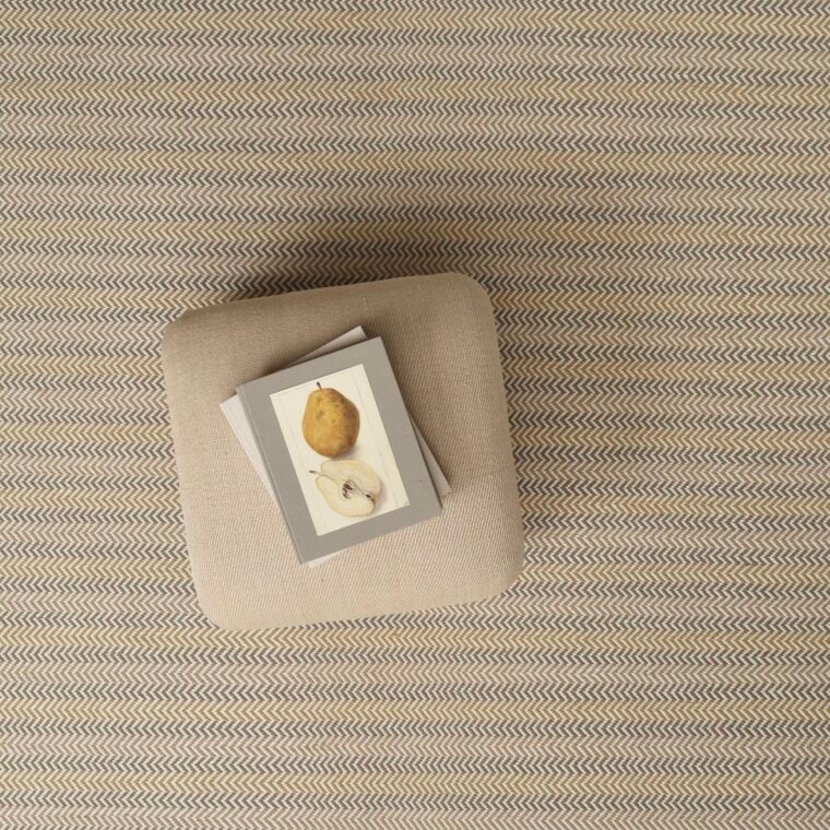 ECloth Everett Stripe Beige & Grey Styled 5