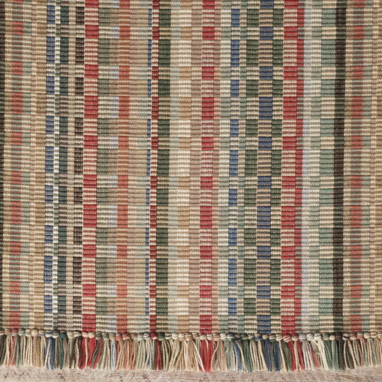 MS Jacquard Ellie Red with Fringe 21