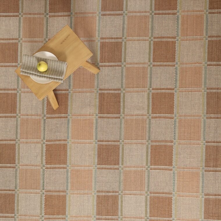 MS Trafford Grid Caramel, Green, Tweed Styled