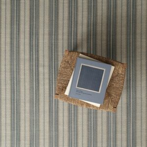 Twill Basket Stripe Indigo, Cloud Blue EERUG1001838