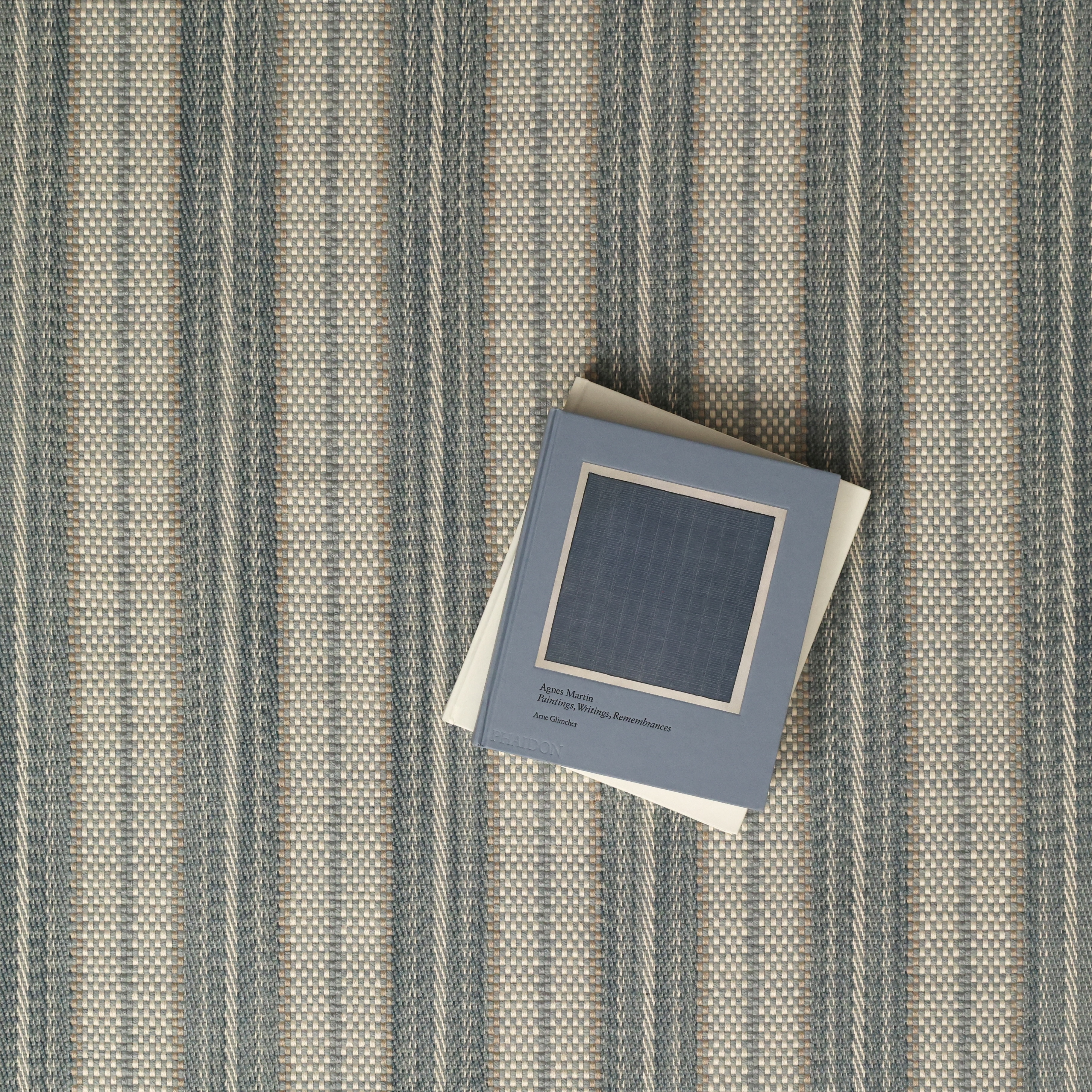 Twill Basket Stripe Indigo, Cloud Blue EERUG1001838