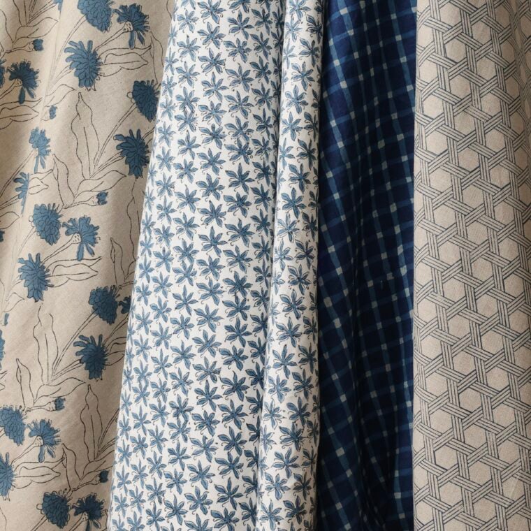 Block Prints Dahlia, Mary Jane, Bunkhouse Check, Rattan Styled 2026 1