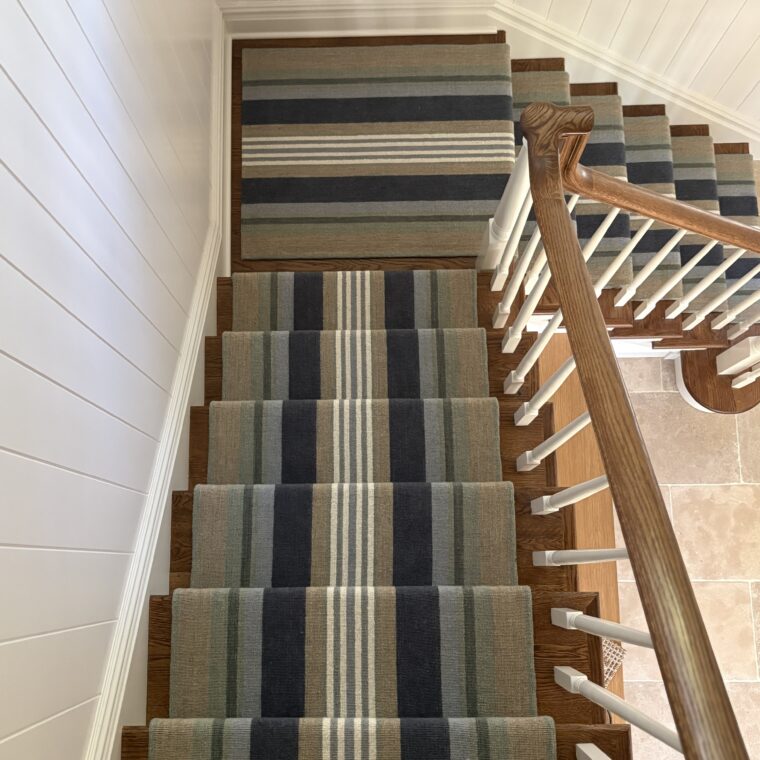 ECloth Nomad Stripe Flatweave Stair Runner & Landing - Nantucket House 33