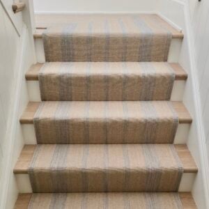 Seville Stripe Flatweave Platinum, Linen EERUG1001828