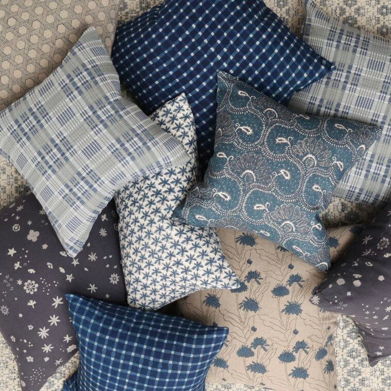 Fabric Styled Pillows - Rattan, Bunkhouse Check, Linsey Woolsey, Flowers & Stars, Luam, Mary Jane 20