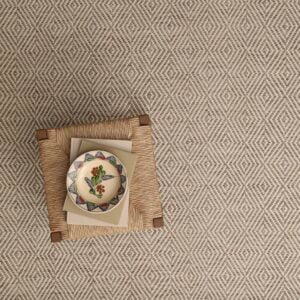 Split Diamond Fleece, Cream EERUG1001933