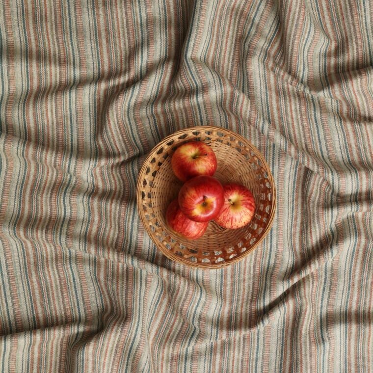 Fabric Andover Stripe Redwood EE1443-41 Styled 6