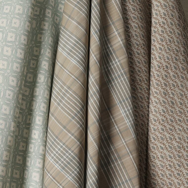 Fabric Hiley Plaid Limestone Styled, Tripura, Morrocan Olive 15