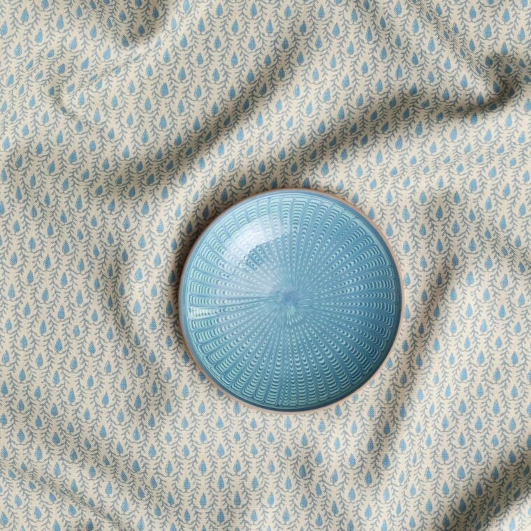 Fabric Moroccan Olive Pale Cerulean EE3209A-96 Styled 6