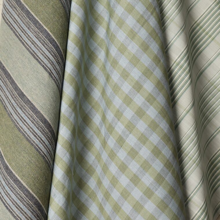 Fabric Saybrook Check Fern Styled, Hiley Plaid, Marfa Stripe 5