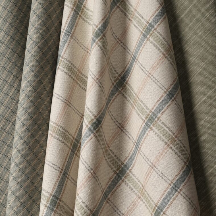 Fabric Weston Plaid Celeste EE2660-04 Styled 3