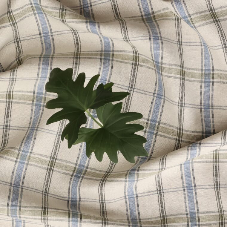 Fabric Weston Plaid Fern EE2660-01 Styled 13