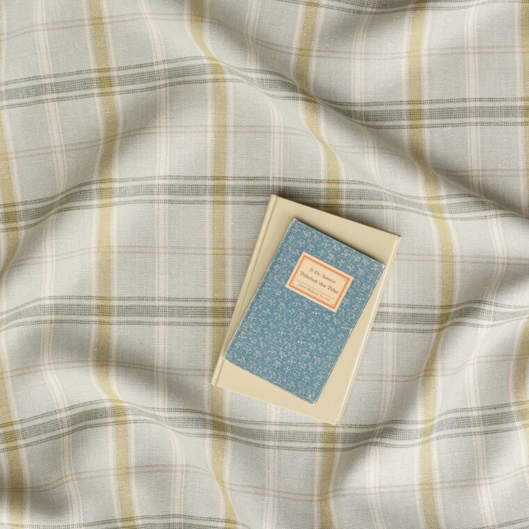 Fabric Weston Plaid Lagoon EE2660-03 Styled 2